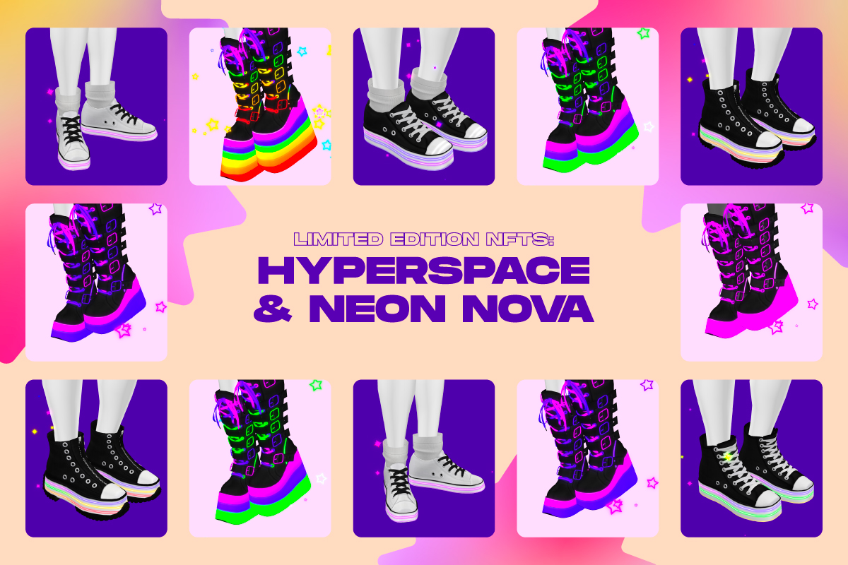 LE NFTs: HYPErspace Sneakers & Neon Nova Boots